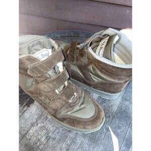 LL Bean Snow Boots Women’s 9 M Gray Hook and Loop Slip-On Thinsulate